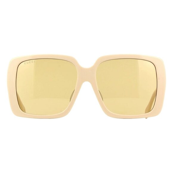 A0990Z New GUCCI White Square GG0567SAN 006 Sunglasses Women - Picture 2 of 3